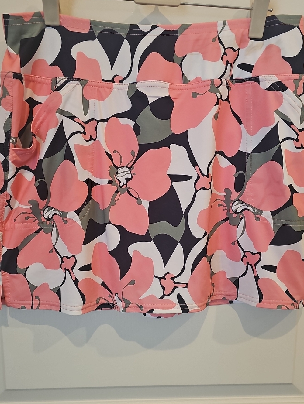 Jofit Coral Pink Floral Athletic Skort